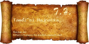 Tamási Hajnalka névjegykártya
