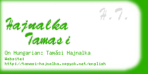 hajnalka tamasi business card