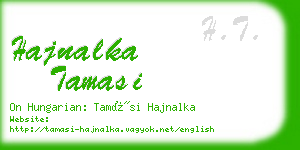 hajnalka tamasi business card